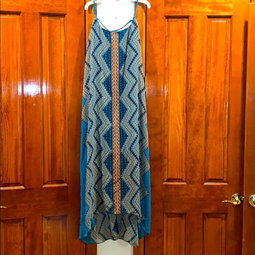 BRAND NEW!! Beautiful printed long dress.